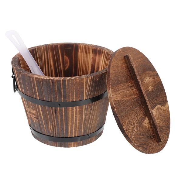 YSNOOWE 1Pc Environmental Protection Material Sushi Bucket with Lid for Shop Display