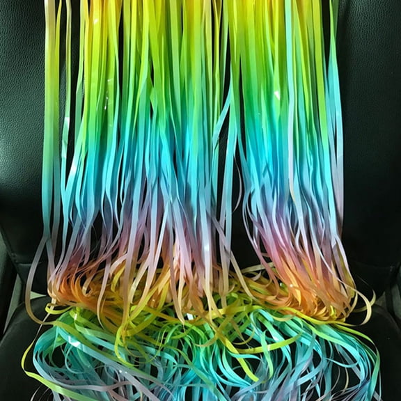 YSNOOWE 1Pc Party Backdrop Curtains with Construction 11.8x39.4in