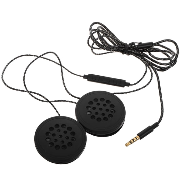 YSNOOWE 1Pcs Black Plastic Motorcycle Headset for High Fidelity Sound and Outdoor Use 124.0X4.3X1.0In