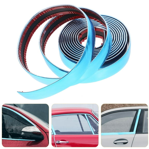 YSNOOWE 1Pcs Chrome Plated PVC Moulding Trim Strip for Car Body Protection and Decoration 3m Length