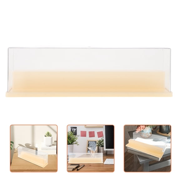 YSNOOWE 1Pcs Clear Display Case for Collectibles with Dustproof and Storage Functions 36.0x10.5x7.7in
