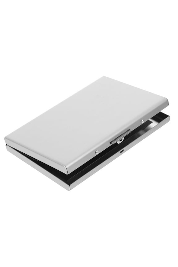 1Pcs Credit Wallet Holder Ultra Thin Silver Pvc And Stainless Steel Rfid Protection For Men