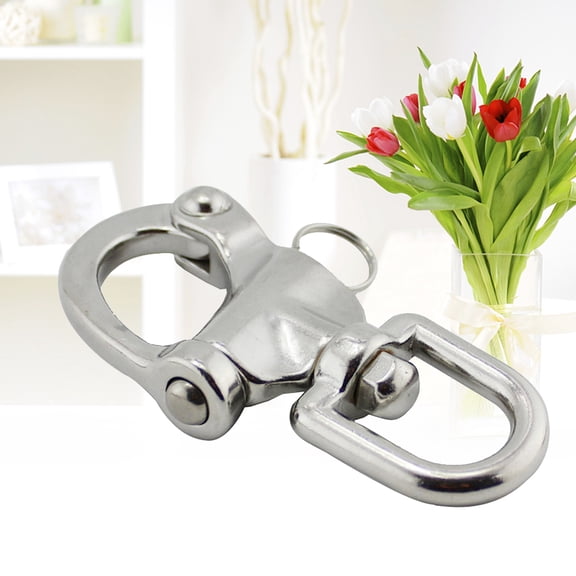YSNOOWE 1Pcs Heavy-Duty Design D Ring Swivel Snap Hooks for Marine and Architectural Use