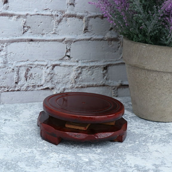 YSNOOWE 1Pcs Planter Base Saucer in Brown Plastic for Protecting Surfaces 3.1*3.1in