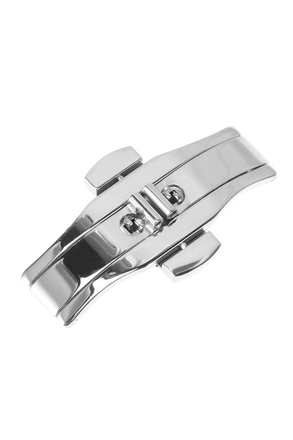 1Set Deployment Clasp Stainless Steel Bands With Double Push Button Release Function