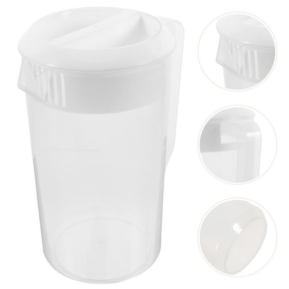 YSNOOWE 1Set Pitcher Plastic for Beverages with Pouring Convenience 13.2x8.9in