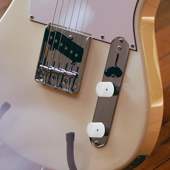 YSNOOWE 1Set Round Plastic Volume and Tone Control Knobs for Electric Guitar Players