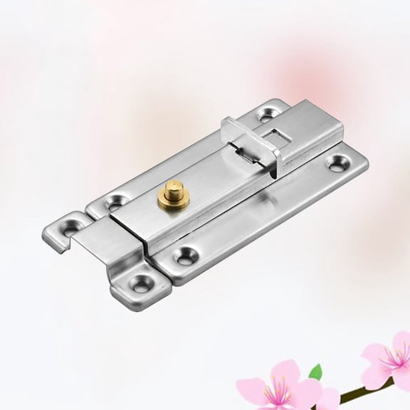 YSNOOWE Door Latch with Automatic Spring, 4 Inch Home Security Lock for Enhanced Safety and Durability