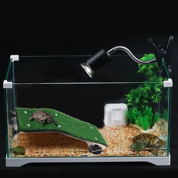 YSNOOWE 1Set Turtle Platform Ramp for Indoor Aquarium Environment 19.7x5.9x2.6in