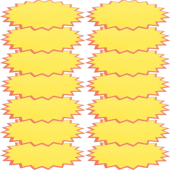 YSNOOWE 200Pcs Price Tag Yellow for Store Store Sign 4.3x3.3in