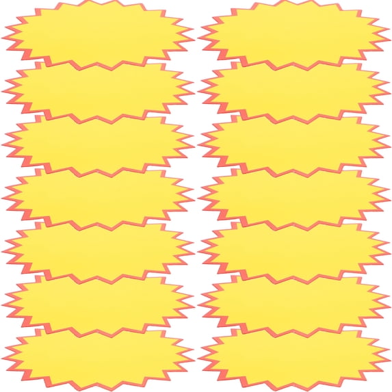 YSNOOWE 200Pcs Price Tag Yellow for Store Store Sign 4.3x3.3in
