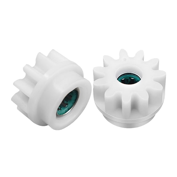 YSNOOWE Durable Mop Bucket Gear, White, Plastic and Steel, Easy Install, for Rc Car, 2Pcs