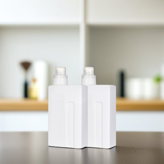 YSNOOWE 2Pcs Refillable Laundry Container for Household Users 11.8X7.9X3.9in