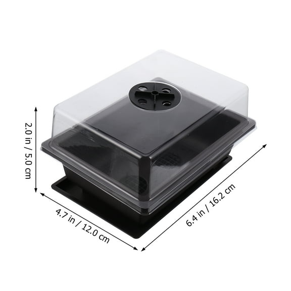 YSNOOWE 2Sets Nursery Grow Pot in Rectangular Shape for Effective Root Control and Germination