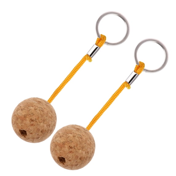 YSNOOWE 2pcs Floating Keyring Boat Keys with Compressed Cork Technology for Canal Boat Owners