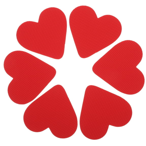 YSNOOWE 3 Pairs Sole Protectors for Sneakers Red and Cloth for Sports Shoes Noise Reduction