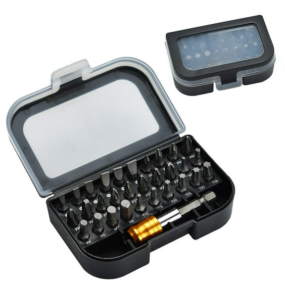 YSNOOWE 31Pcs Clutch Bit Homeowners Red Comprehensive Tool Set 10x4.5x7cm