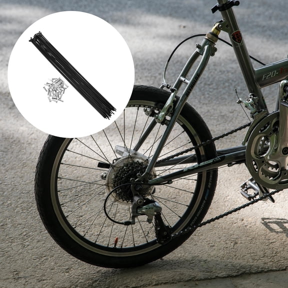 YSNOOWE 36-Pcs Steel Bicycle Spokes and Nipples for Mountain Bike Rims