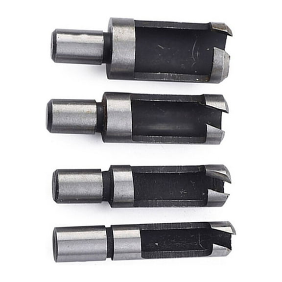 YSNOOWE 4Pcs Drill Wood Carpentry Tools Plug Cutter for Precise and Efficient Work