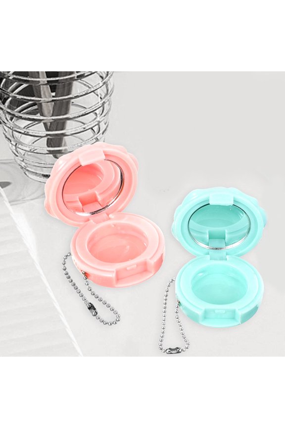 4Pcs Mini Eyeshadow Case Transparent Makeup Bag for Travel Daily Use