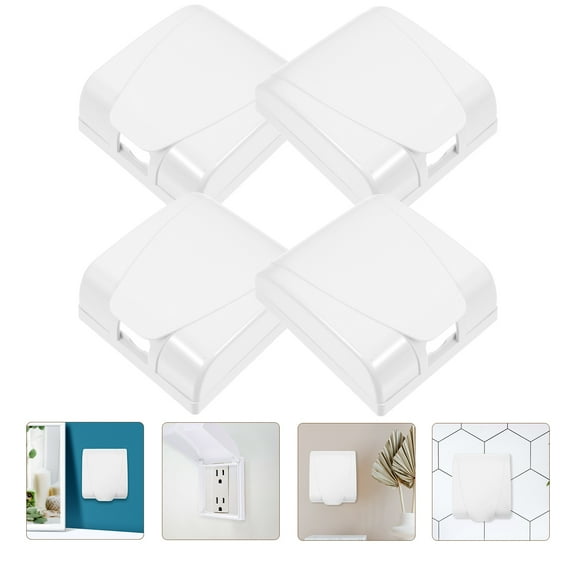YSNOOWE 4Pcs Outlet Faceplate Cover for Homeowners and Business Owners 11.8X3.9X1.8in