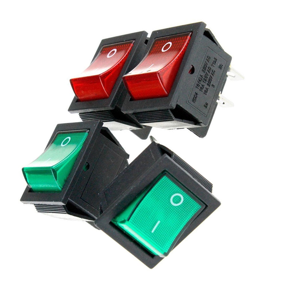 YSNOOWE 4Pcs Rocker On Off Switch 16A 250V for Electrical Devices ...