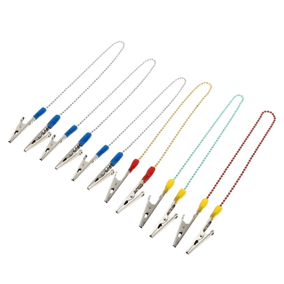 YSNOOWE 6-Pack Plastic Napkin Neck Chain Clips, Lightweight and Portable Table Decoration Accessories
