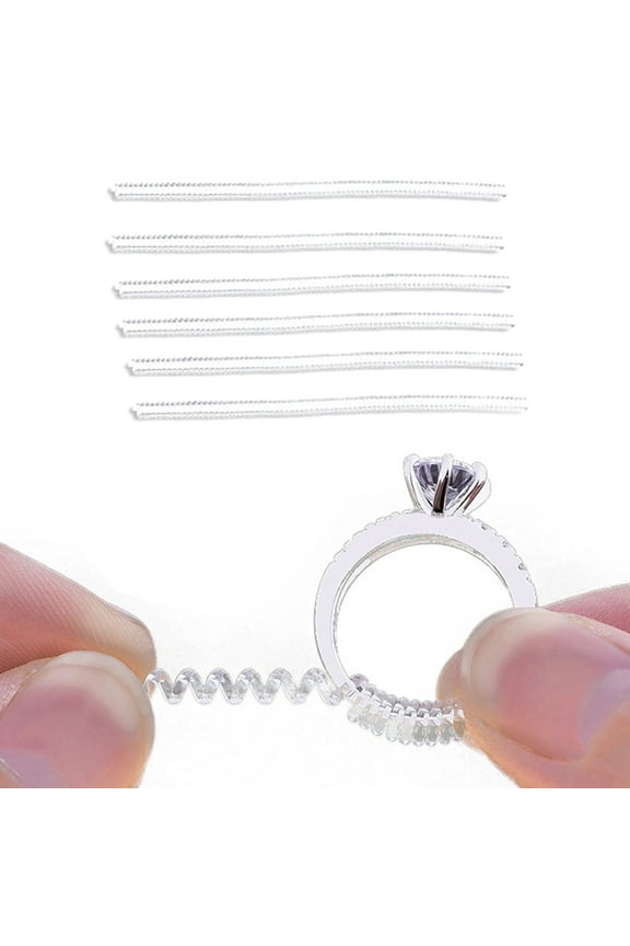 6Pcs Ring Guard for Loose Rings Silver Ring Tool for Women and Men