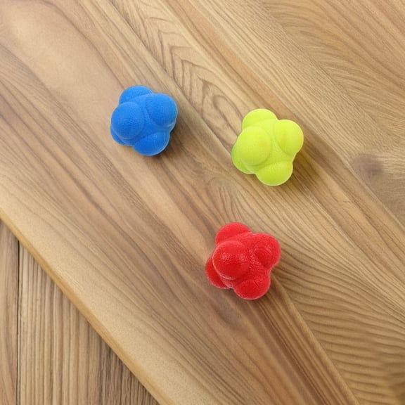 YSNOOWE 6Pcs Yellow Reflex Agility Ball for Training