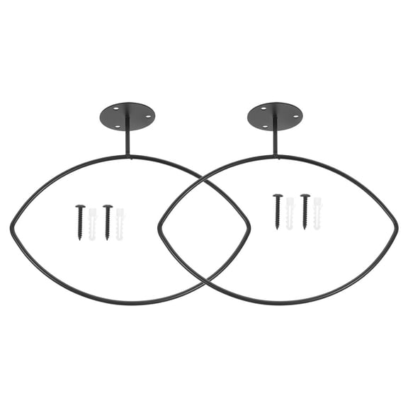 YSNOOWE Ball Wall Mount 2Sets Simple Design Cast Iron Baseball Rack for School Use