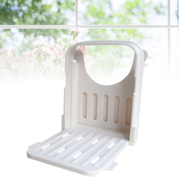 YSNOOWE Folding Plastic Bread Slicer Guide for Even Toast and Sandwich Cutting Loaf Bread Slicing Tool