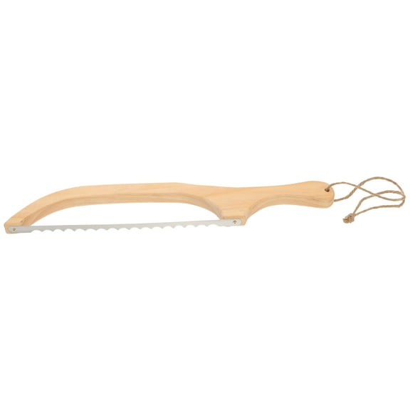 YSNOOWE Bread Slicers 15.4x2.7x0.8in for Homemade Bread Cutting with Wooden and Stainless Steel Baking Accessories