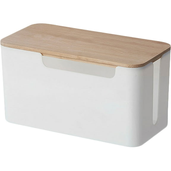 YSNOOWE Cable Management Box Pp Cable Organizer Box 1Set 9.3x4.9in