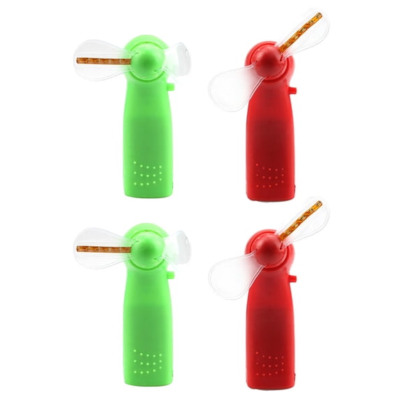 YSNOOWE Compact Handheld Mini Fan PVC 4Pcs 3.5x4.3x1.6in