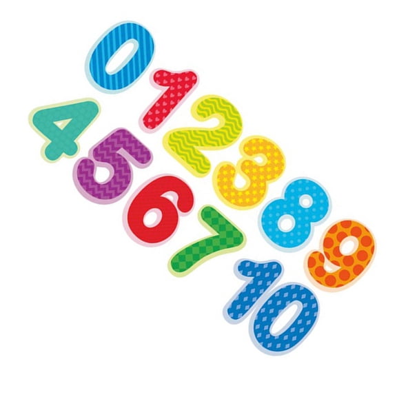 YSNOOWE Number Wall Decals for Kids Room Assorted Color Creative Design 1Pack