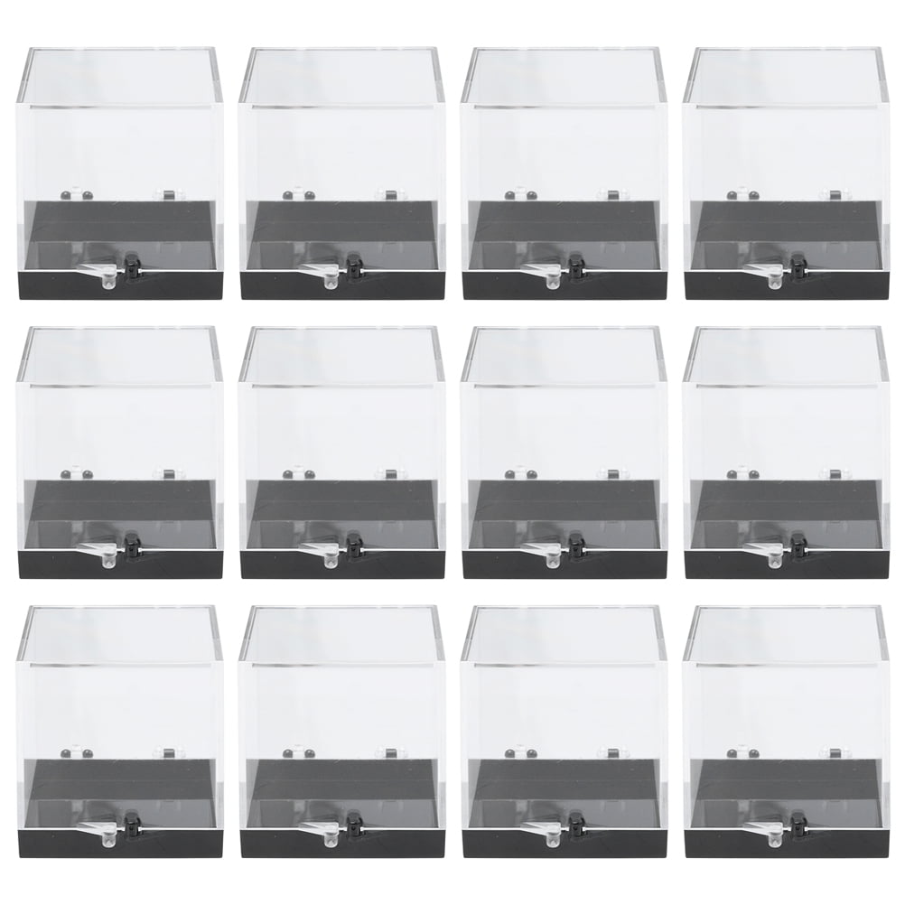 Box For Rocks YSNOOWE Display Box For Rocks And Gems Sealing Protecting 12Pcs 1.4X1 ...