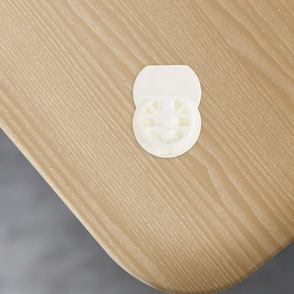 YSNOOWE Folding Corner Brackets 4Pcs Beige Plastic for Furniture in RV and 1.2x1.1x0.3in