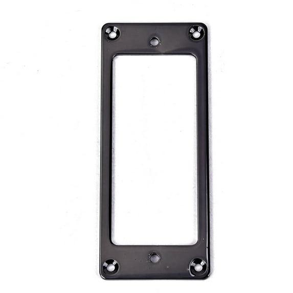 YSNOOWE Humbucker Pickup Mounting Rings Set 2Mm Thick Metal Flat Base Pickup Frame Black 1Set