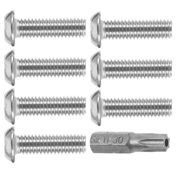YSNOOWE License Plate Screw Kit 1Set Silver Stainless Steel Anti Theft For Cars