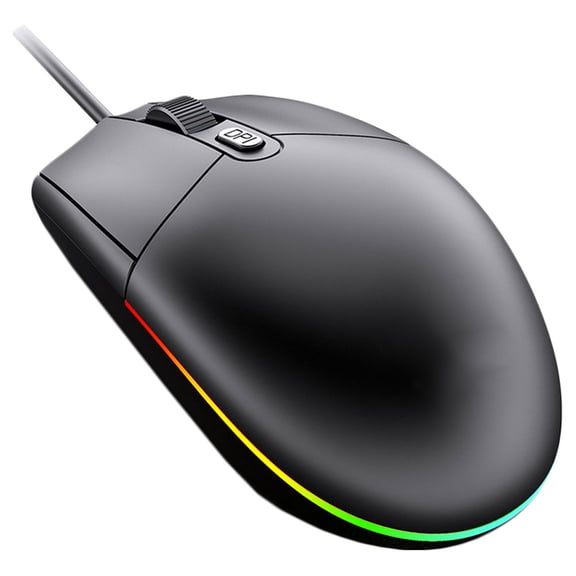YSNOOWE Matte Surface Wired Mouse for Laptop with LED Breathing Light and Accurate Tracking