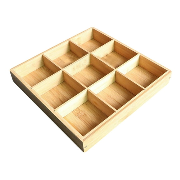 YSNOOWE Snack Plate Bamboo Square For Fruits Weddings 1Pcs 12.97X12.97X1.97in
