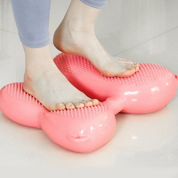 YSNOOWE Portable Pink Inflatable Stepper 15.2X13.8X3.0in for Women Home Users 1Pcs Mini Fitness Equipment