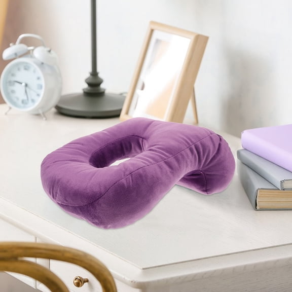 YSNOOWE Violet Ergonomic Nap Pillow Portable Comfortable Neck Support for Sleep