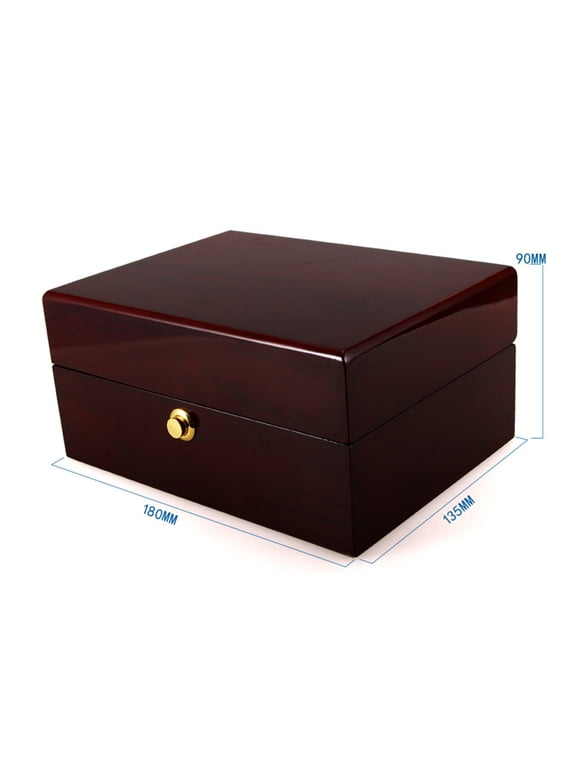 Premium Wood Watch Display Box with Removable Pillow Single Grid