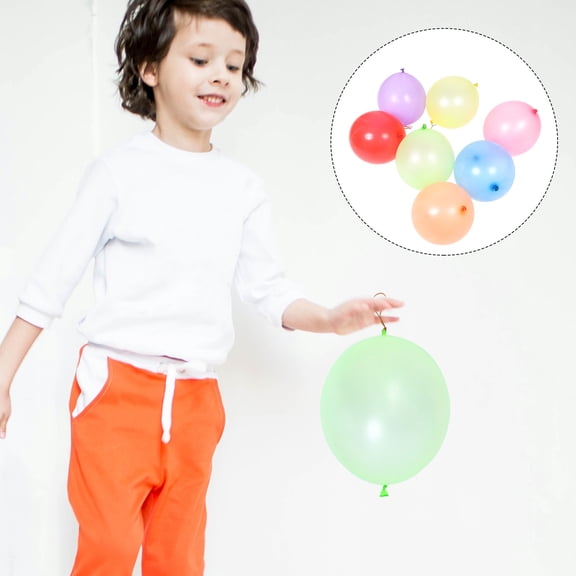 YSNOOWE Punch Balloon for Birthday Party Round Latex Assorted Color 50Pcs