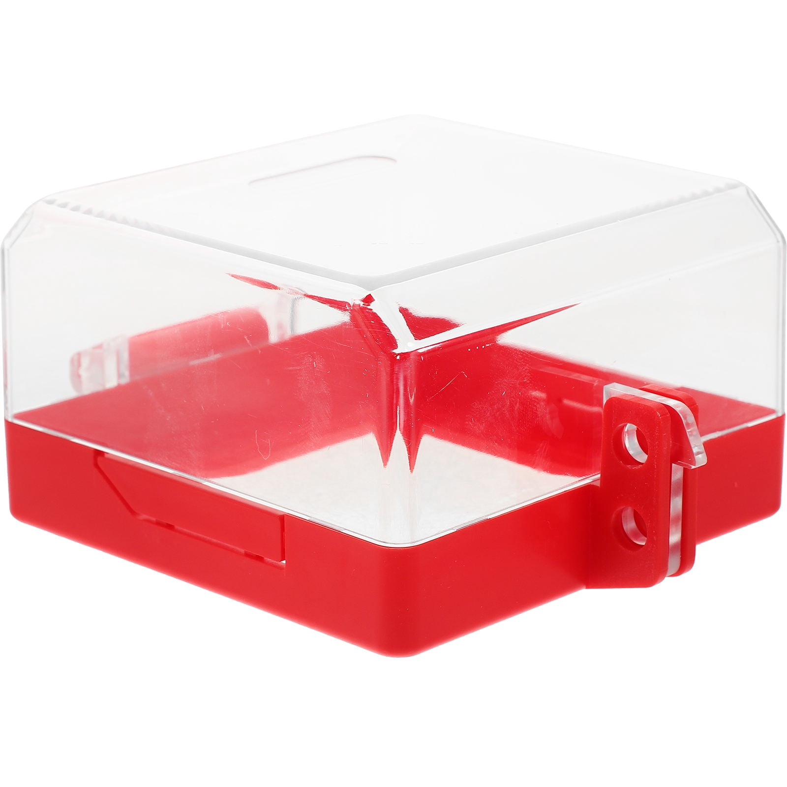 YSNOOWE Red Square Wall Switch Protection Cover 1Set For Home And Office Use 5.3x4.06x2.48in