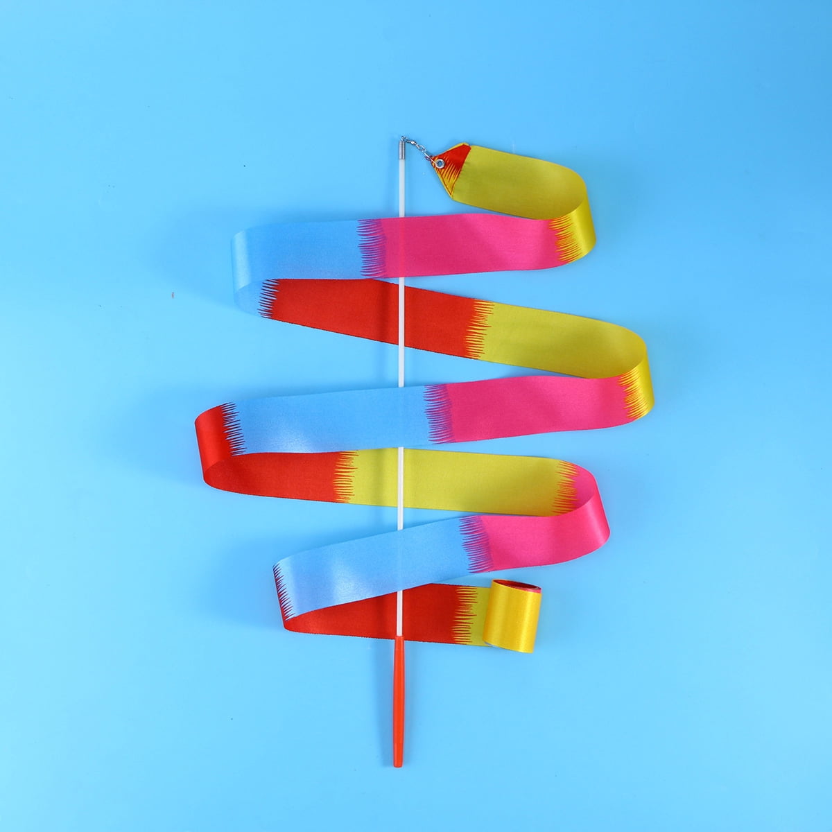 YSNOOWE Ribbon On A Stick 1Pack Rhythmic Gymnastics Ribbon Mixed Color ...