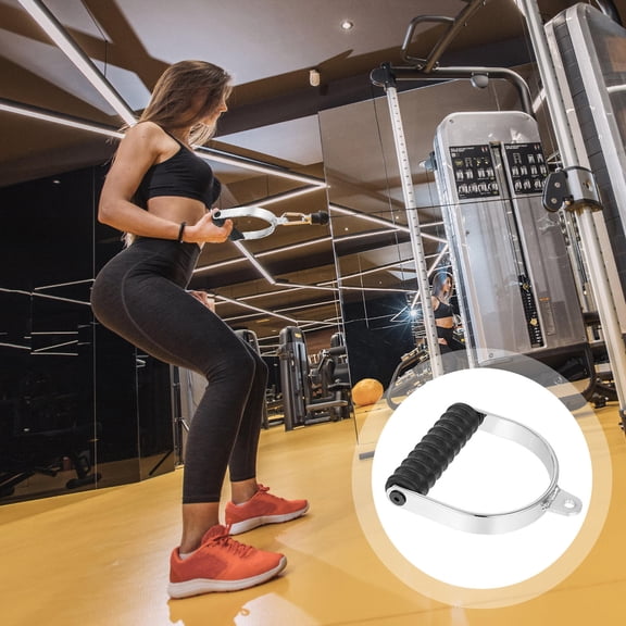 YSNOOWE Single Handle 1 Set In Black For Gym And Outdoor Exercise With Chrome-Plated Surface