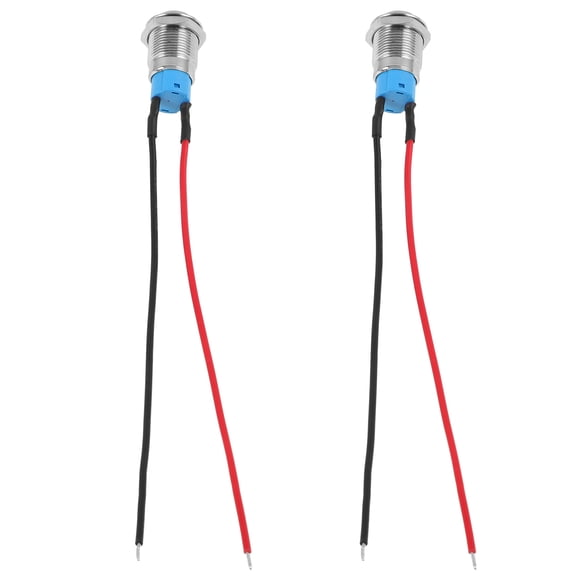 YSNOOWE Sleek Design Momentary Push Button Switch 2Pcs Stainless Steel for Electrical Devices and Hobbyists