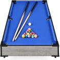 thumbnail image 1 of YSNW 40in Tabletop Billiard Table, Pool Arcade Game Table for Living Room, Game Room w/ 2 Cue Sticks, Ball Set, Storage Bag（Gray）, 1 of 16